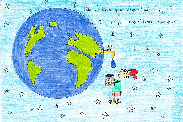 Winning drawing of the Aqualogía competition