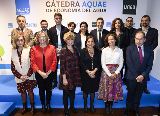  Group photo of the winners of the Cátedra Aquae 2018