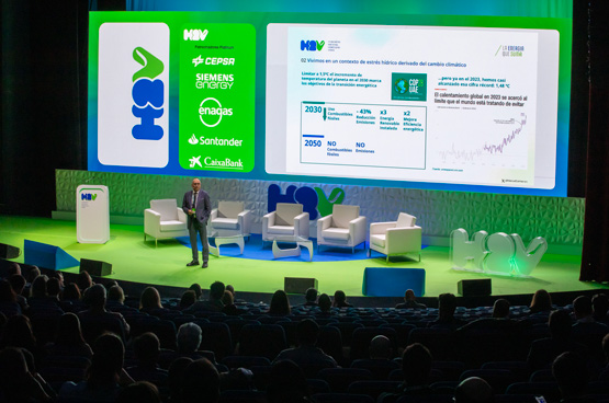 Manuel Cermeron, CEO of Veolia Spain, during his speech at Congress.