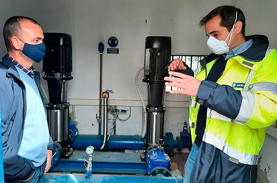 Visit of the councilor Diego José Jiménez to the Hidralia facilities in Manilva