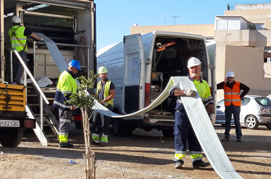Rehabilitación de la red de saneamiento en la calle Alcázar sin necesidad de abrir zanjas