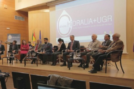 Acto de celebración del primer año de la Cátedra Hidralia+UGR en la Universidad de Granada.