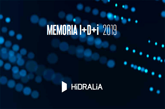 Cover of the R+D+i Report of Hidralia 2019